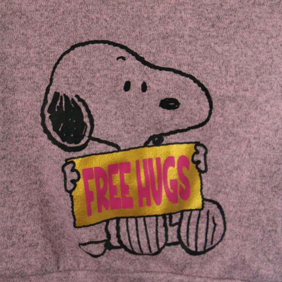 🍁5/$25🎃 Peanuts Size 6-9M Snoopy Shirt Free Hugs - Picture 2 of 2